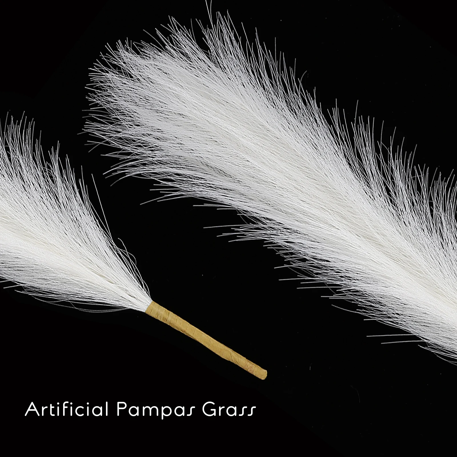 

6 pcs Artificial Pampas Grass Short Stems Faux Dried Branches Home Decor Wedding Table Vase Simulation Pampas Grass Bouquets For