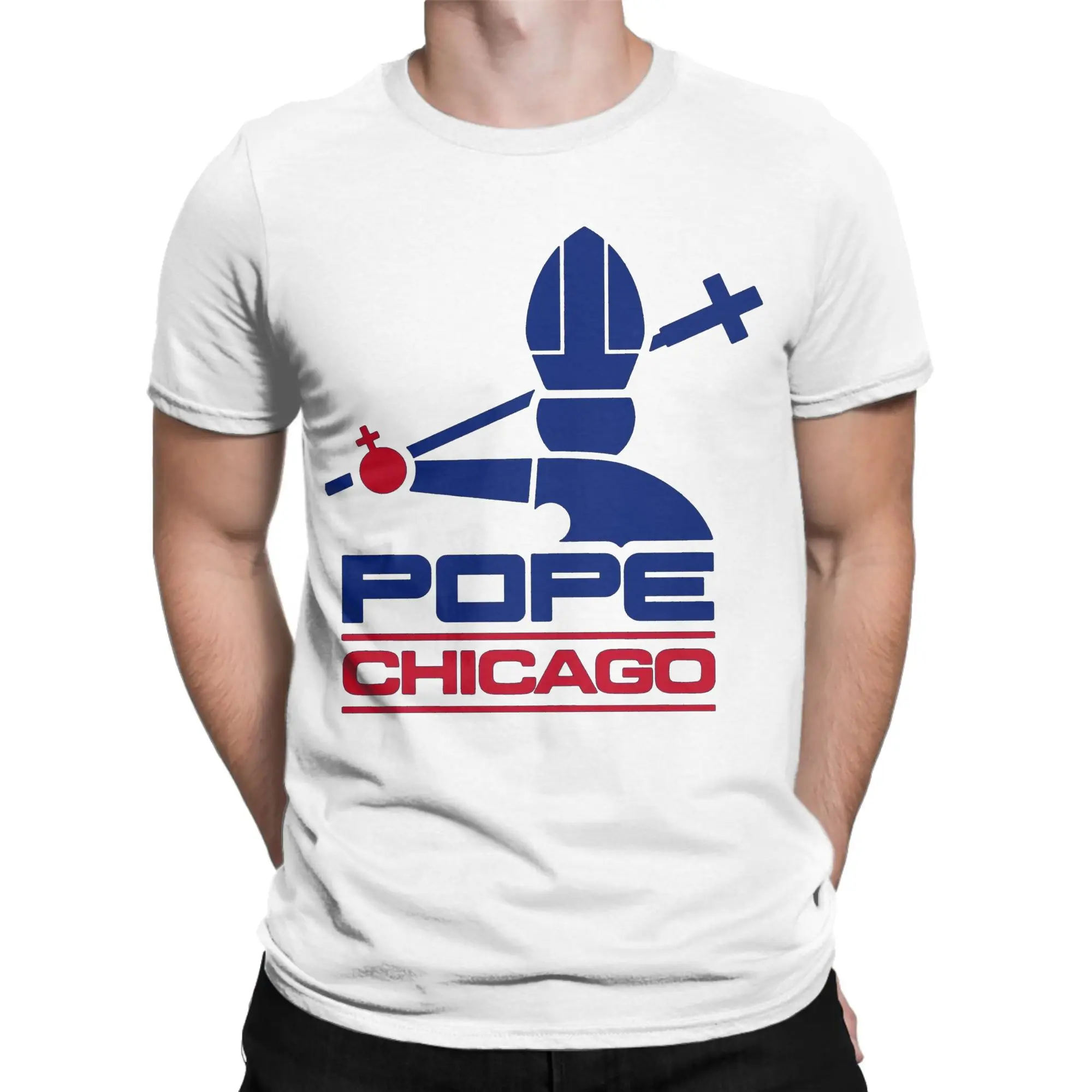 

Chicago White Sox Pope Leo XIV Men T Shirt Cool Tee Shirt Short Sleeve Round Neck T-Shirt 100% Cotton Gift Idea Clothing