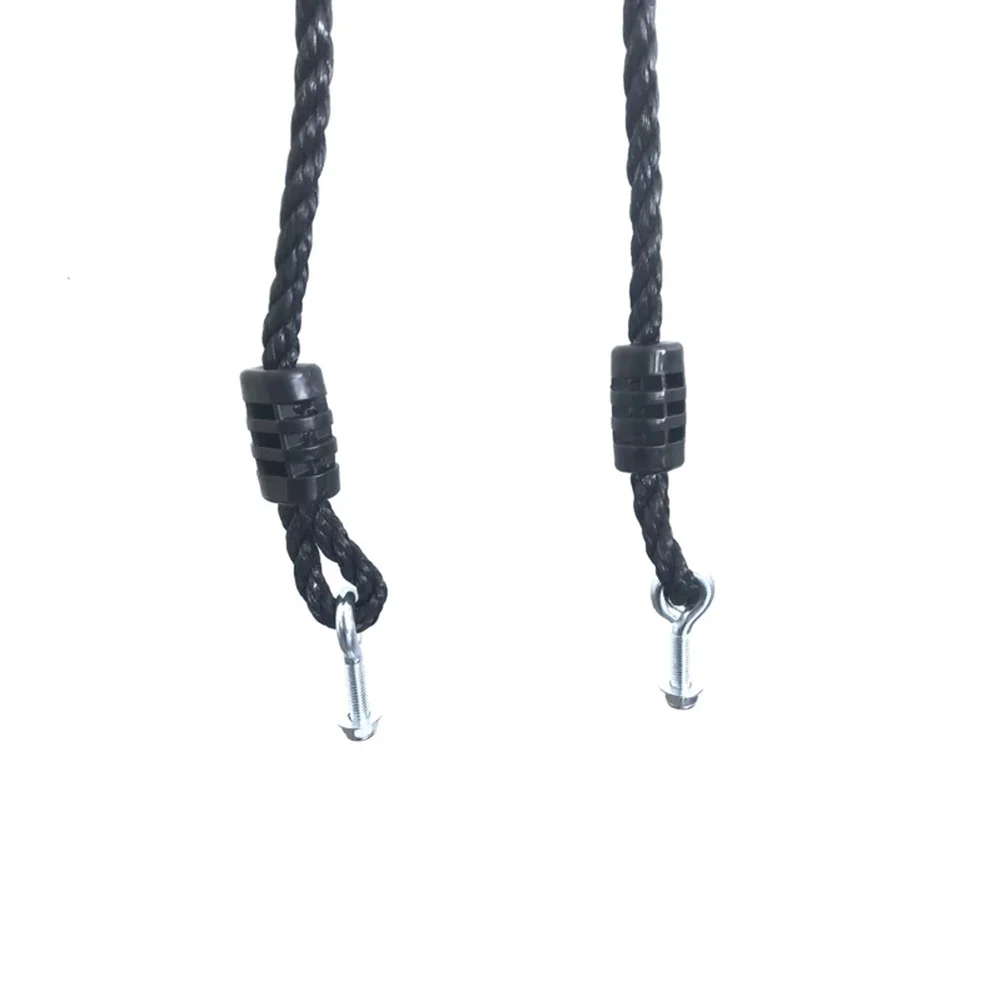 Swing ropes with adjustable length and metal climbing buckles designed for easy connection to different swing styles