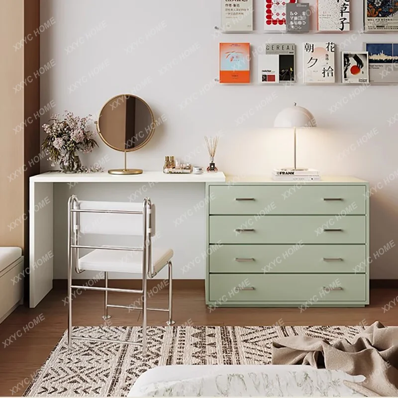 XX  Aesthetic Elegant Vanity Table  Space Saving Creative Storage Dressers Luxury  Make Up Table Living Room Furniture