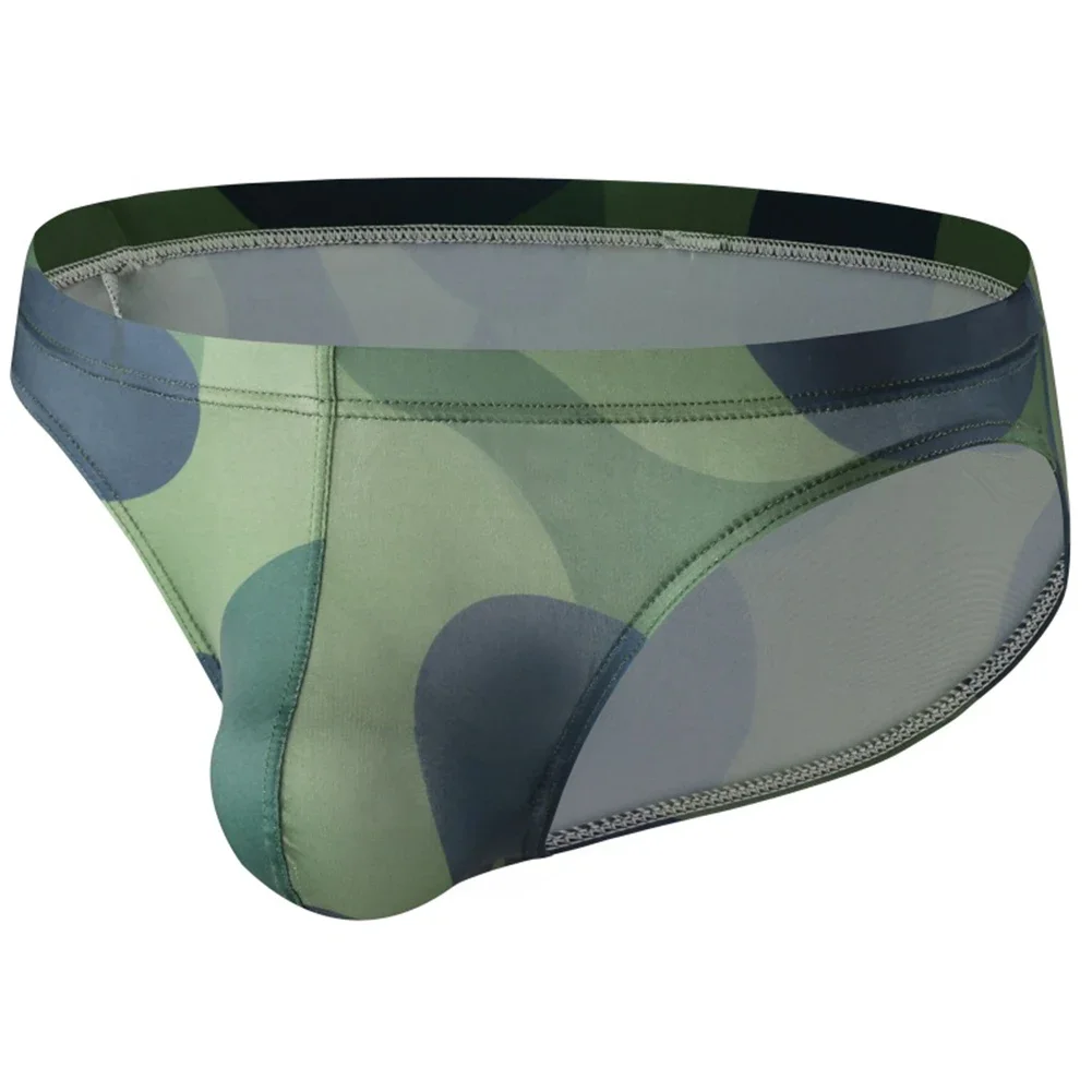 

Mens Sexy Camouflage Underwear Low Waist Lingerie Breathable Briefs Male UnderPants Gay Sissy Bulge Pouch Underpants Knickers
