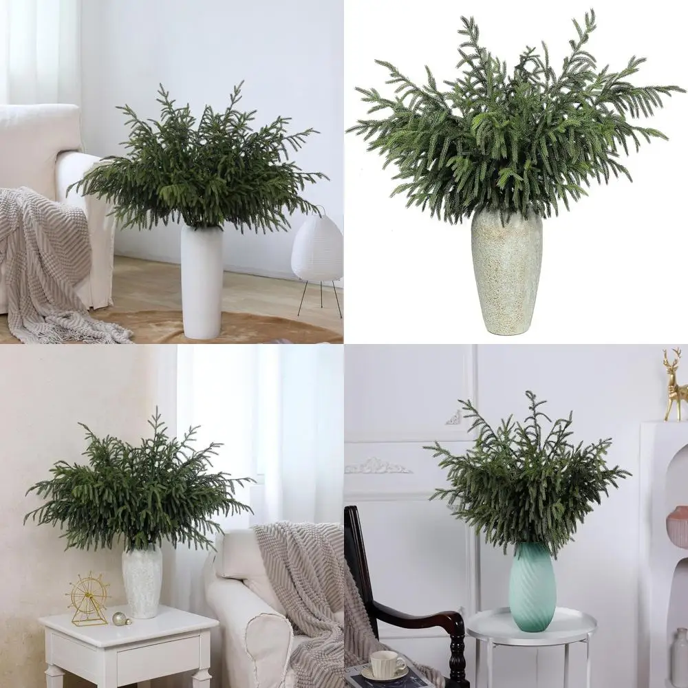 

36-дюймовые искусственные сосновые ветки Norfolk, 8 шт. в упаковке для декора своими руками, наполнителей ваз, гирлянд и венков