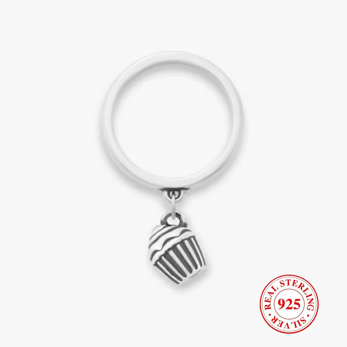 

1pc S925 sterling silver Small Cake Ring, DIY Ring, Unique And Retro style DIY Ring , For Daily, Party, And Banquet Decoration