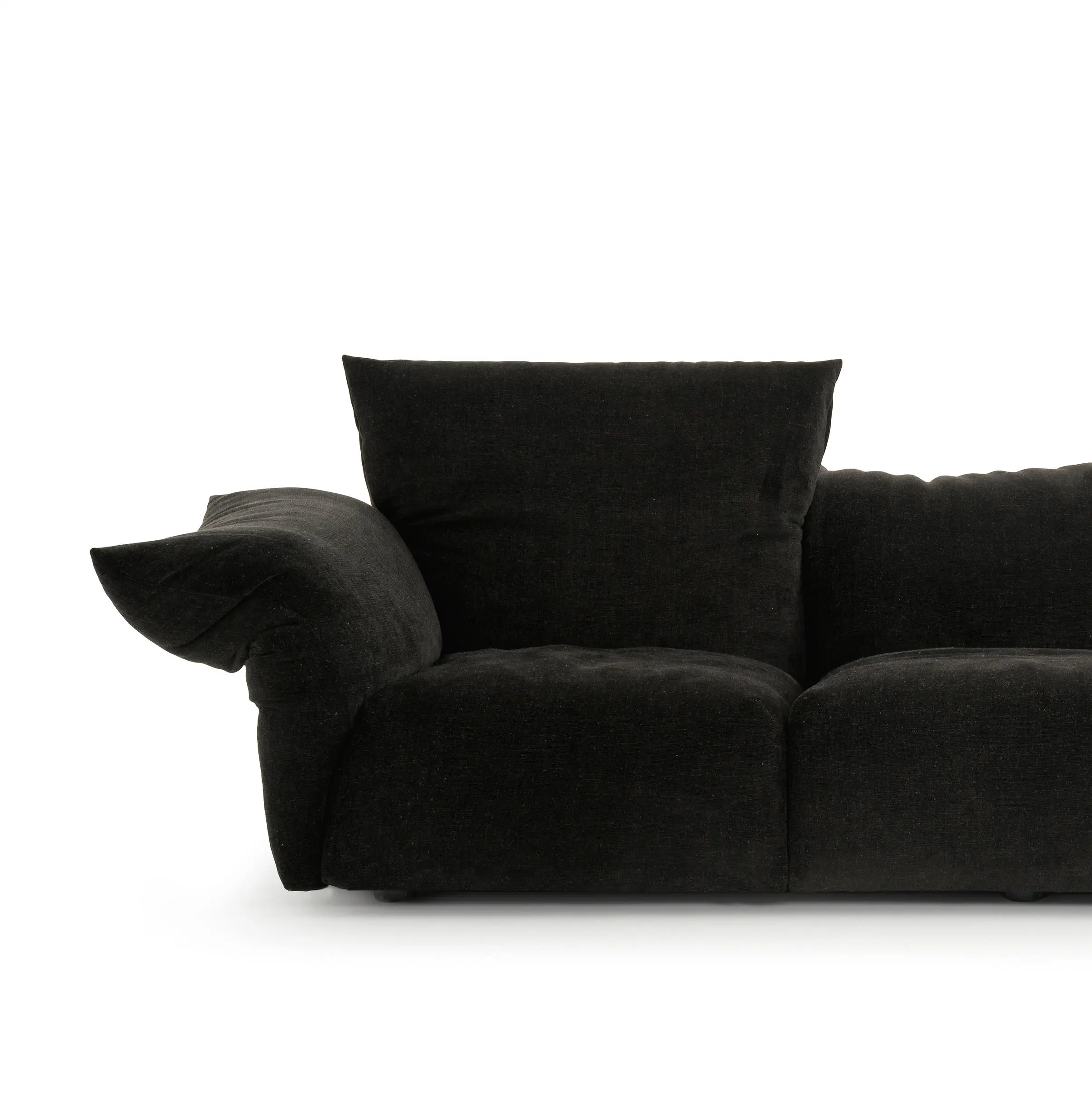 &Italian minimalist luxury petal-shaped fabric sofa, medieval retro irregular sofa set suitable for living rooms of all sizes