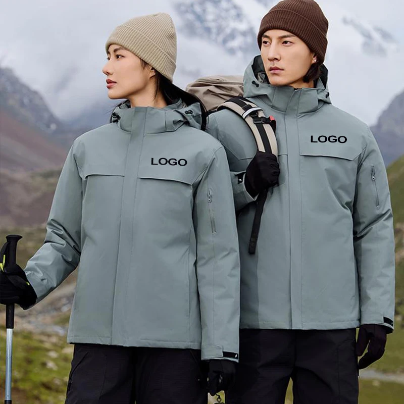 Unisex T800 Graphene Down Jacket 760g - 80% White Duck Down Winter Coat, Free Logo Printing, All-in-One Waterproof Parka