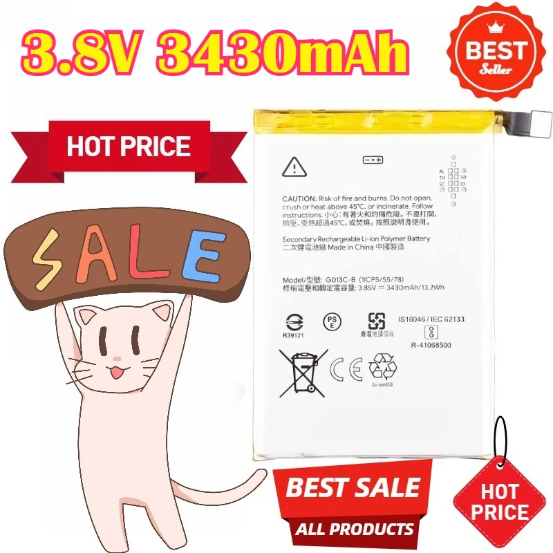 3.8V 3430mAh Rechargeable Battery for Google Pixel 3XL G013C-B Mobile Phone Battery