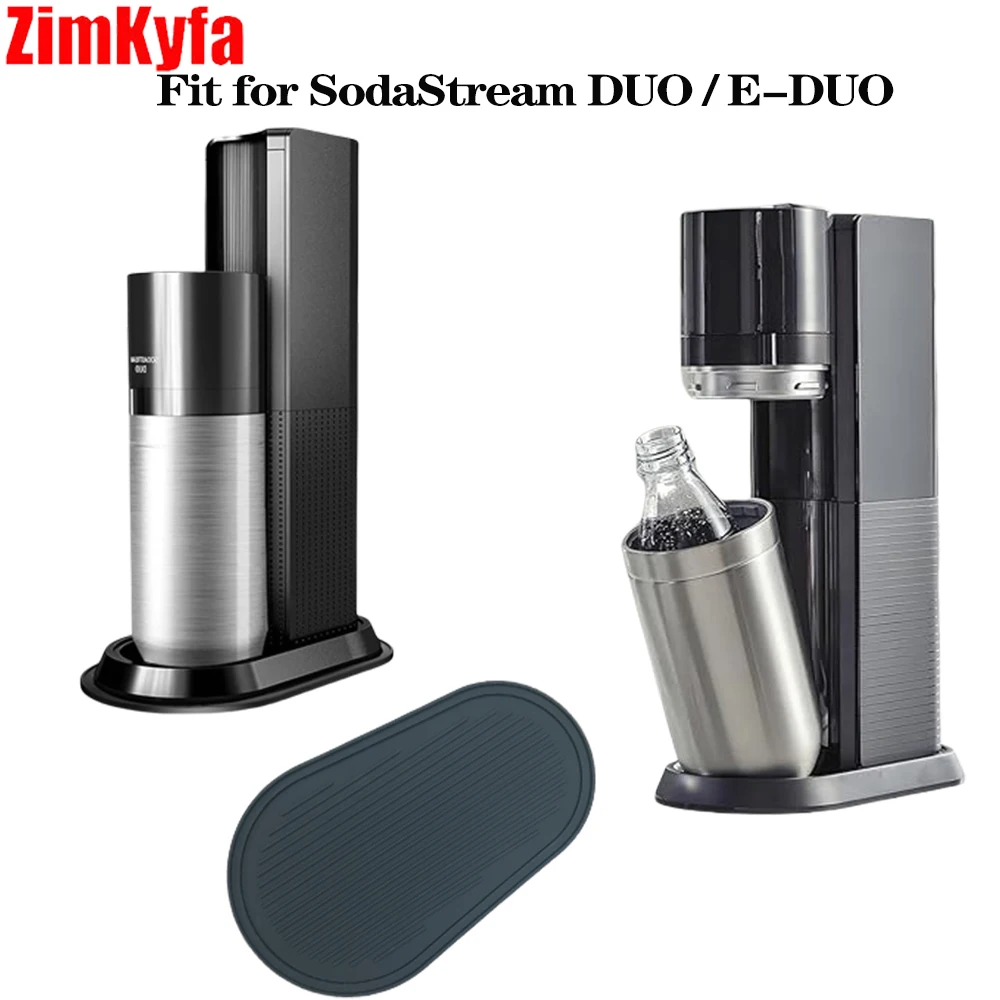 Silicone Drying Mat Underlay Drip Tray Accessories for SodaStream DUO Crystal 3.0 TERRA Water Carbonator Waterproof and Non-Slip