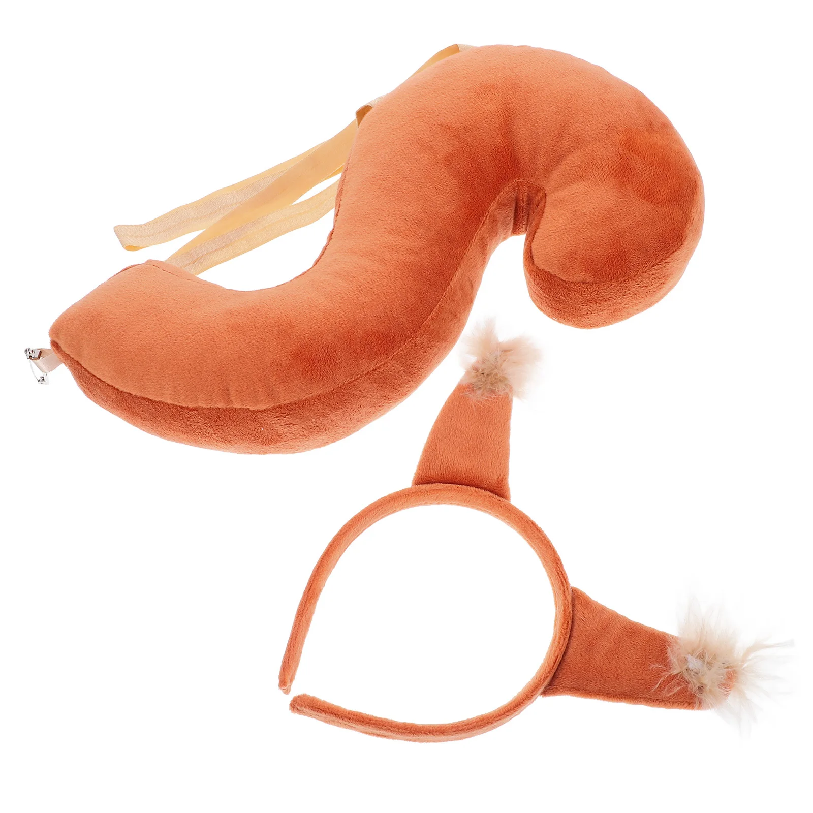 ชุดคอสเพลย์หูกระรอกพร้อมหาง 1 ชุด อุปกรณ์เสริมคอสเพลย์สัตว์ นุ่ม สบาย เหมาะสำหรับงานปาร์ตี้ การแสดง และถ่ายภาพ