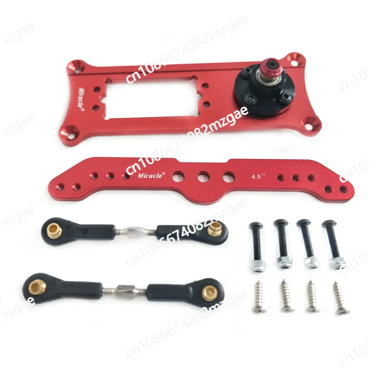 1Set 3.5/4/4.5/5 Inch Rudder Tray with CNC Anodized Rudder Arm KIT for RC Servo