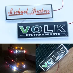 Symulacja LED słońce lampa pod szybę dach Billboard pudełko z lampą dla 1/14 Tamiya RC wywrotka SCANIA 770S R620 VOLVO BENZ Arocs człowiek samochód