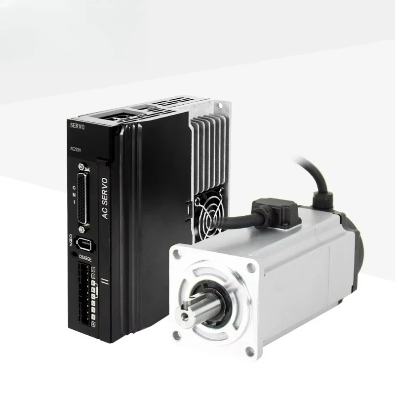 60ST 3000RPM AC Servo Motor Flange 60mm 400W 220V 50/60HZ with Brake System and Driver Kit 1.27Nm Torque
