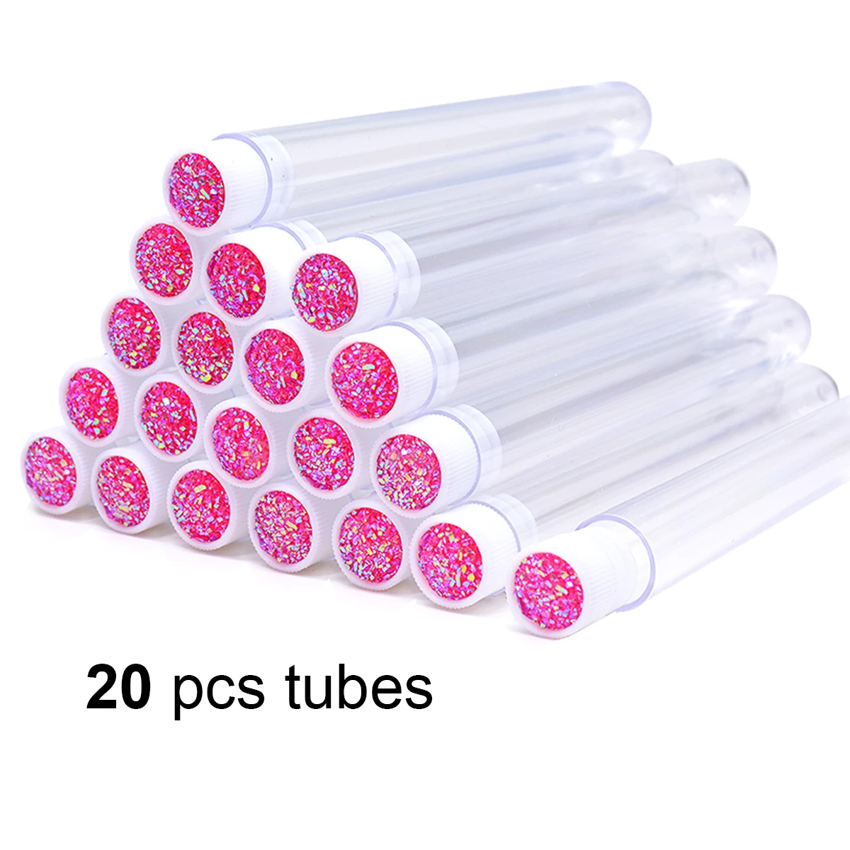20pcs Empty Eyelash Brushes Tubes