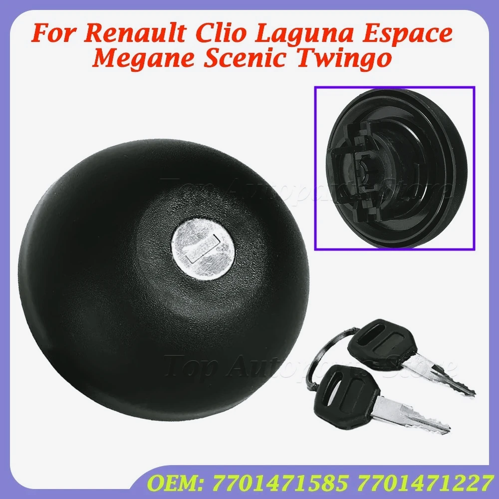 

Tapa tanque combustible gasolina con cerradura con 2 llaves para Renault Clio Laguna Espace Megane Scenic Twingo accesorios