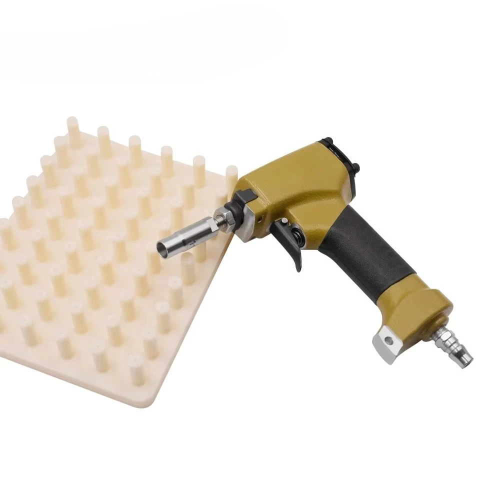 Customizable 11.7mm Pneumatic Aluminium Deco Nailer Carpentry Tools for Sofa Furniture Decoration OEM Air Pushpin Gun Support