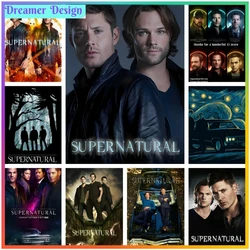 Supernatural Classic TV Series 5D DIY Art Diamond Painting Cross Stitch Full Drill Mosaic Embroidery Room Decor Handcraft Gift