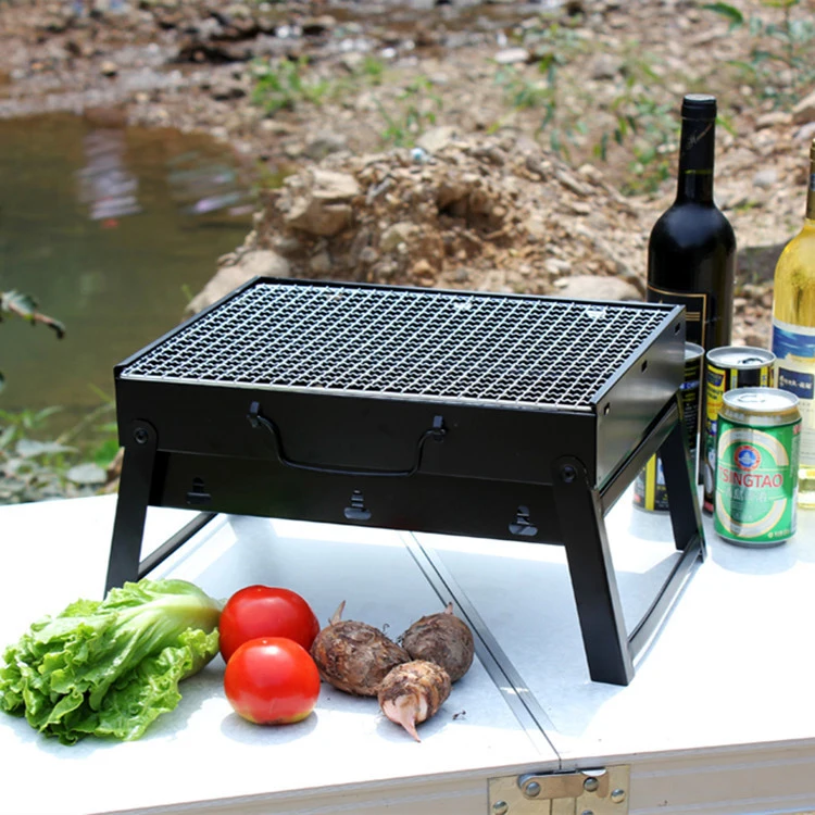 For Modern Design Folding Type  Portable barbecue Carbon steel kebab bbq grill charcoal for Picnic