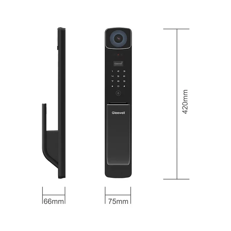 0053D reconocimiento facial Video intercomunicador cerradura inteligente Tuya WiFi aplicación remota cerrojo biométrico huella digital cerradura de puerta inteligente