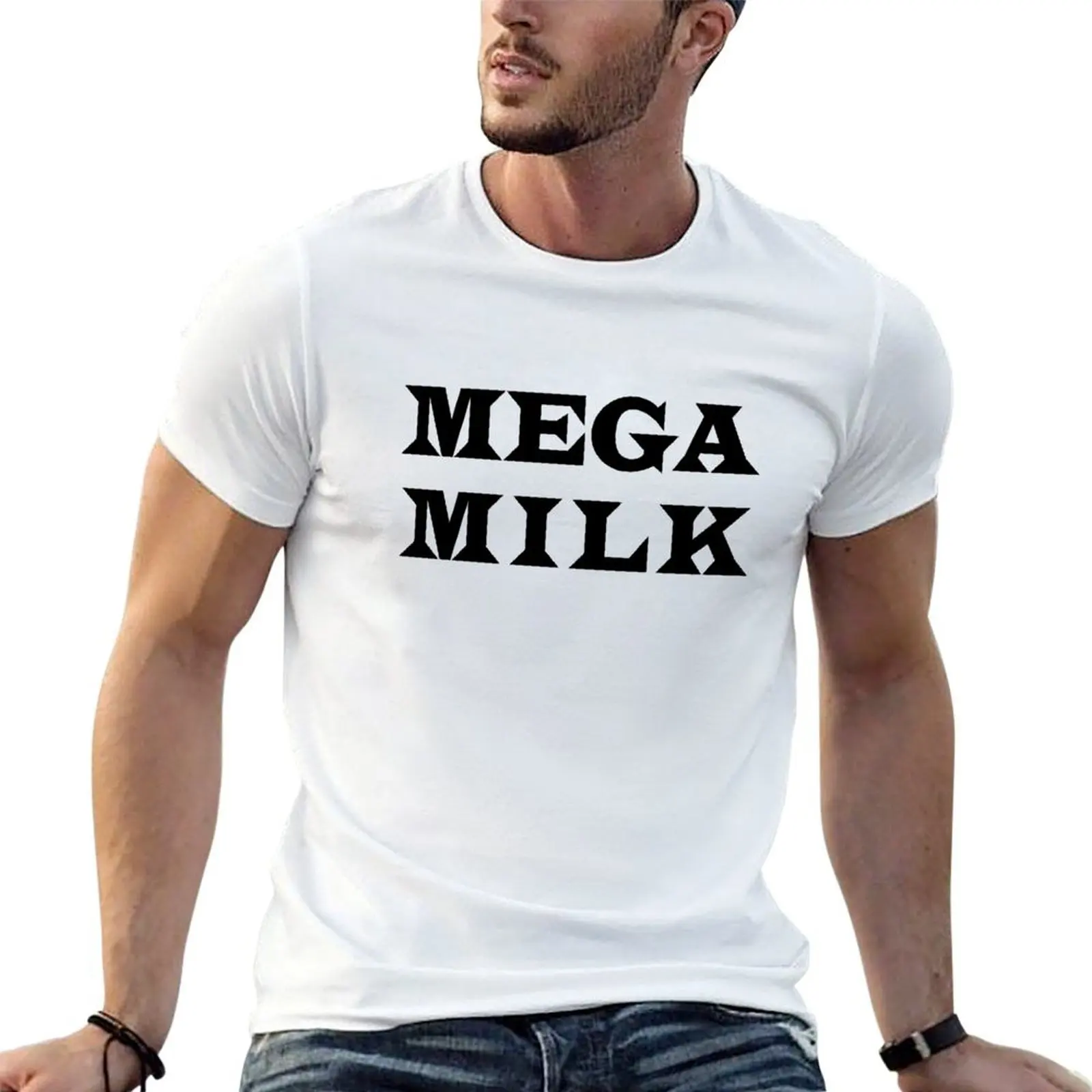 

MEGA man T-Shirt MILK man tshirt shirt summer shirt t plain t anime