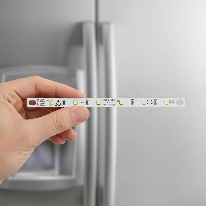 LED Light Strip For Refrigerator 12V 6500K White Bright Replacement Part 32034650 Compatible With Cooling System