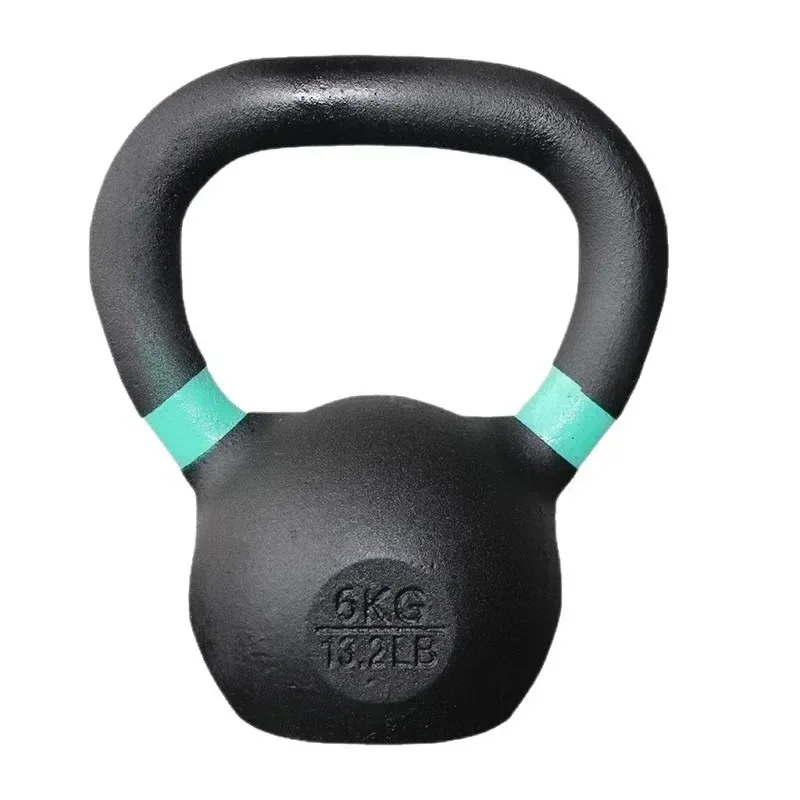 

2025 New Cast Iron Kettlebell Color-Coded Ring Ergonomic Handle For Home Gym Commercial Fitness Strength Trainers Enthusiasts