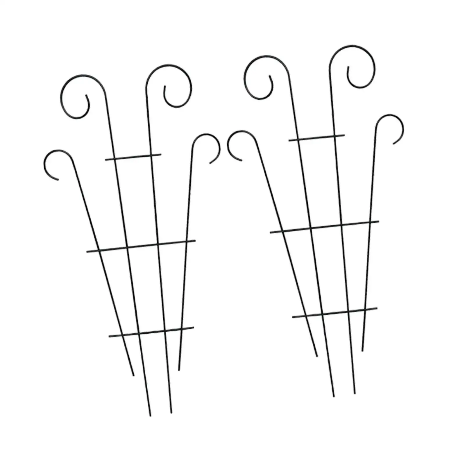 2 Pieces Plant Climbing Support Frame Indoor/Outdoor Rustproof Iron Art Climbing Frame for Indoor Potted Garden House Plants