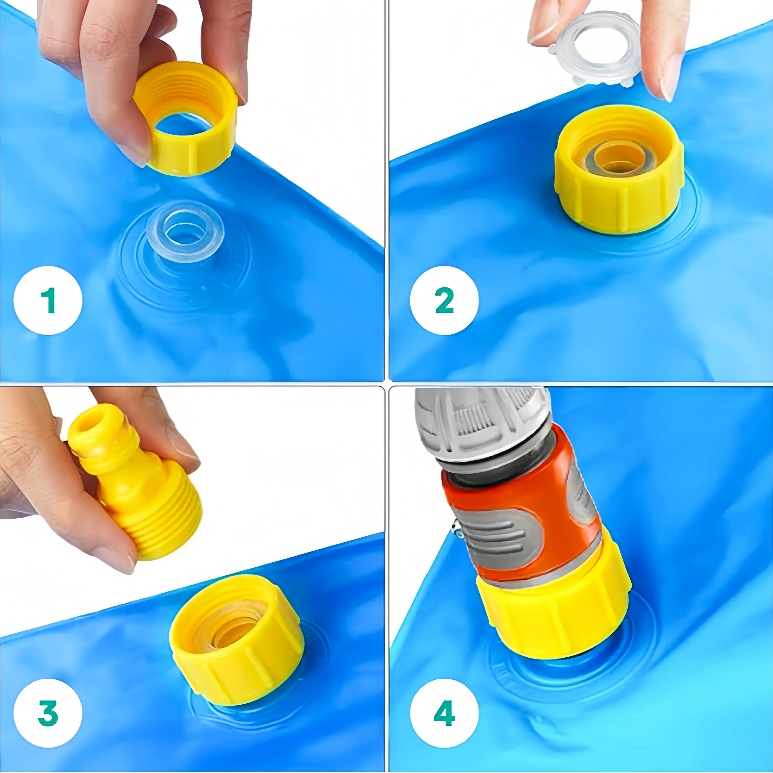 Splash Pad Play Mat - Durable, Adjustable Water Height, Bpa-Free Pvc Leather| Ideal For Outdoor Activities & Summer Gatherings