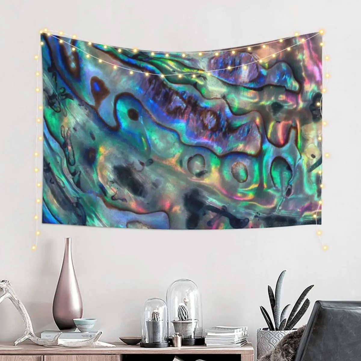 Paua Abalone Shell Tapestry Mushroom Room Decor For Girls Decoration Bedroom Bathroom Decor Tapestry