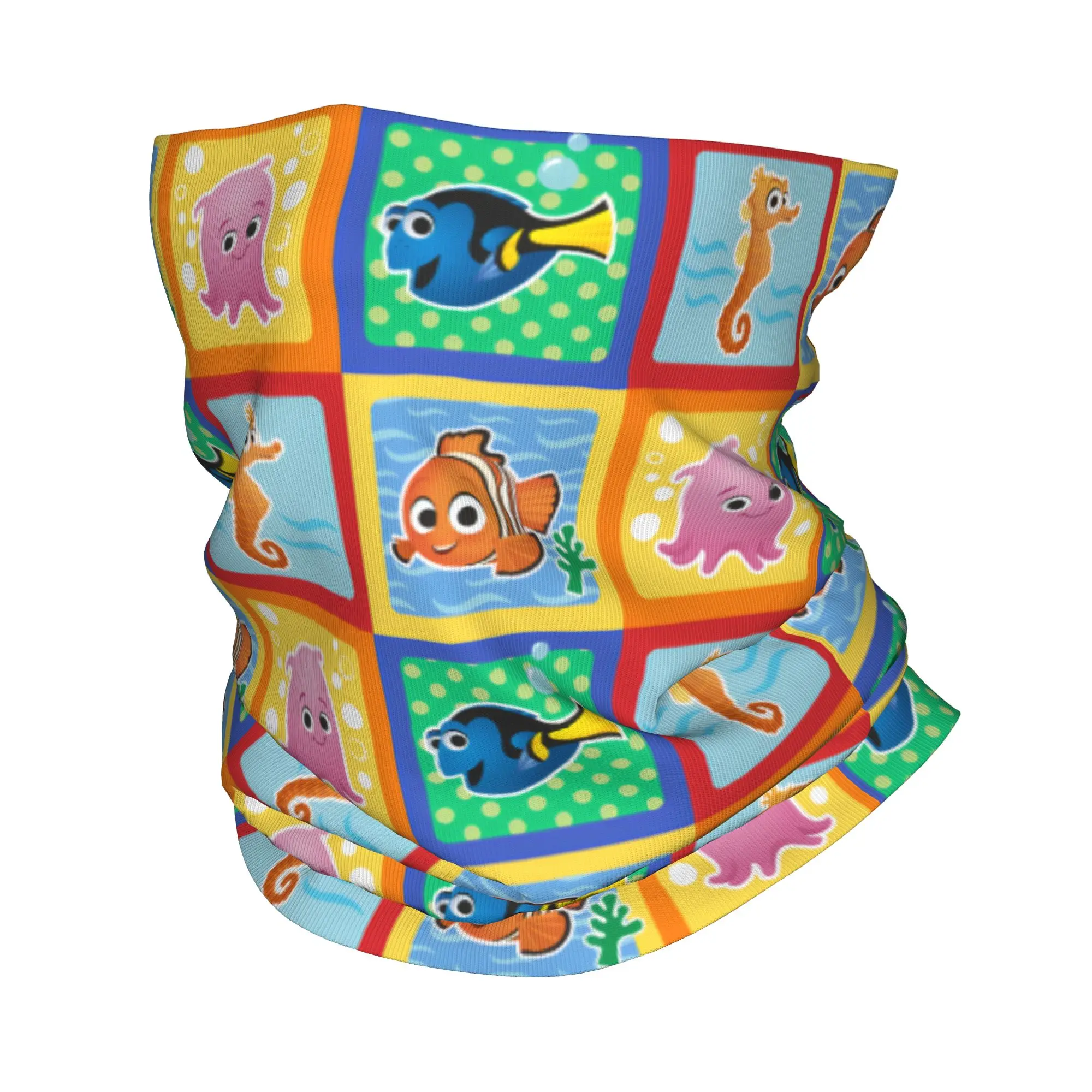 

Custom Finding Nemo Movie Bandana Neck Gaiter for Hiking Camping Men Women Wrap Scarf Comic Balaclava Warmer