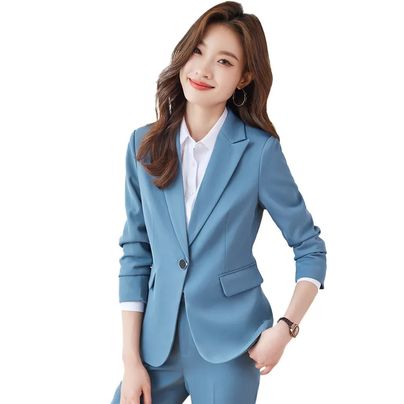 Ensemble de costume professionnel pour femmes, nouveau Style, automne-hiver, nouveau Style, déesse élégante, coupe cintrée, petit Blazer, vêtements de travail