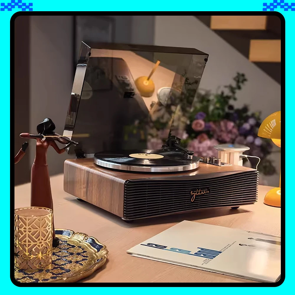 

Виниловый проигрыватель Syitren PARON 2, ретро-фонограф, современный фонограф PARON II, Bluetooth-динамик, украшения