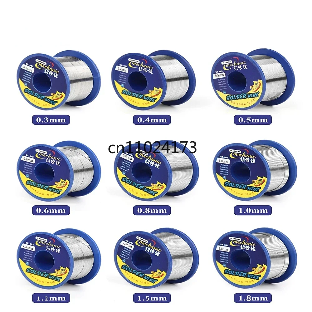 

MECHANIC SX-862 60g Double Rosin Core Solder Wire 183℃ Low Melting Point Flux 0.3mm-1.2mm No-clean No-residue Soldering Cable