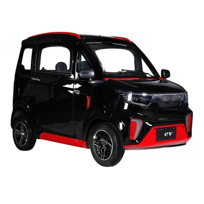 Electric four-wheel scooter covered adult commuter passenger battery powered vehicle