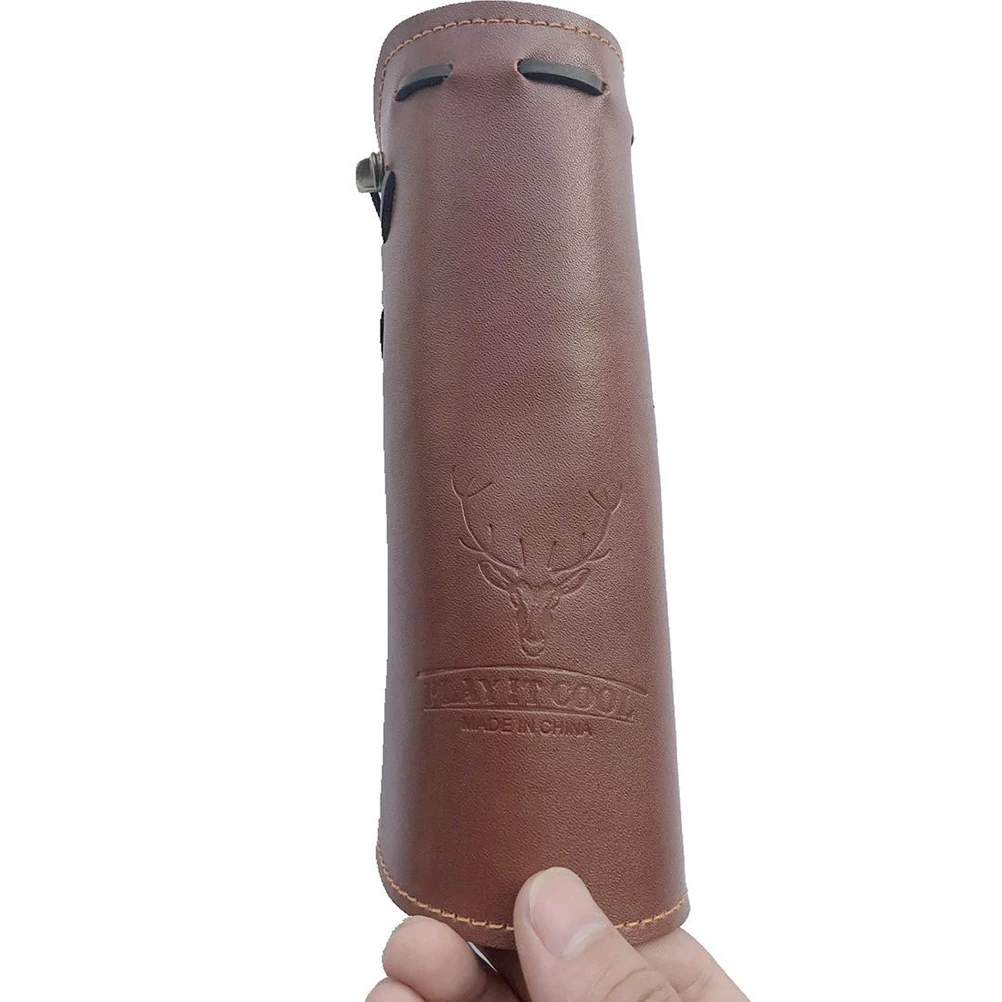 Adjustable Archery Arm Guard Made of Genuine Cow Protective Gear for Left Or Right Hand Bow Shooters Outdoor Use