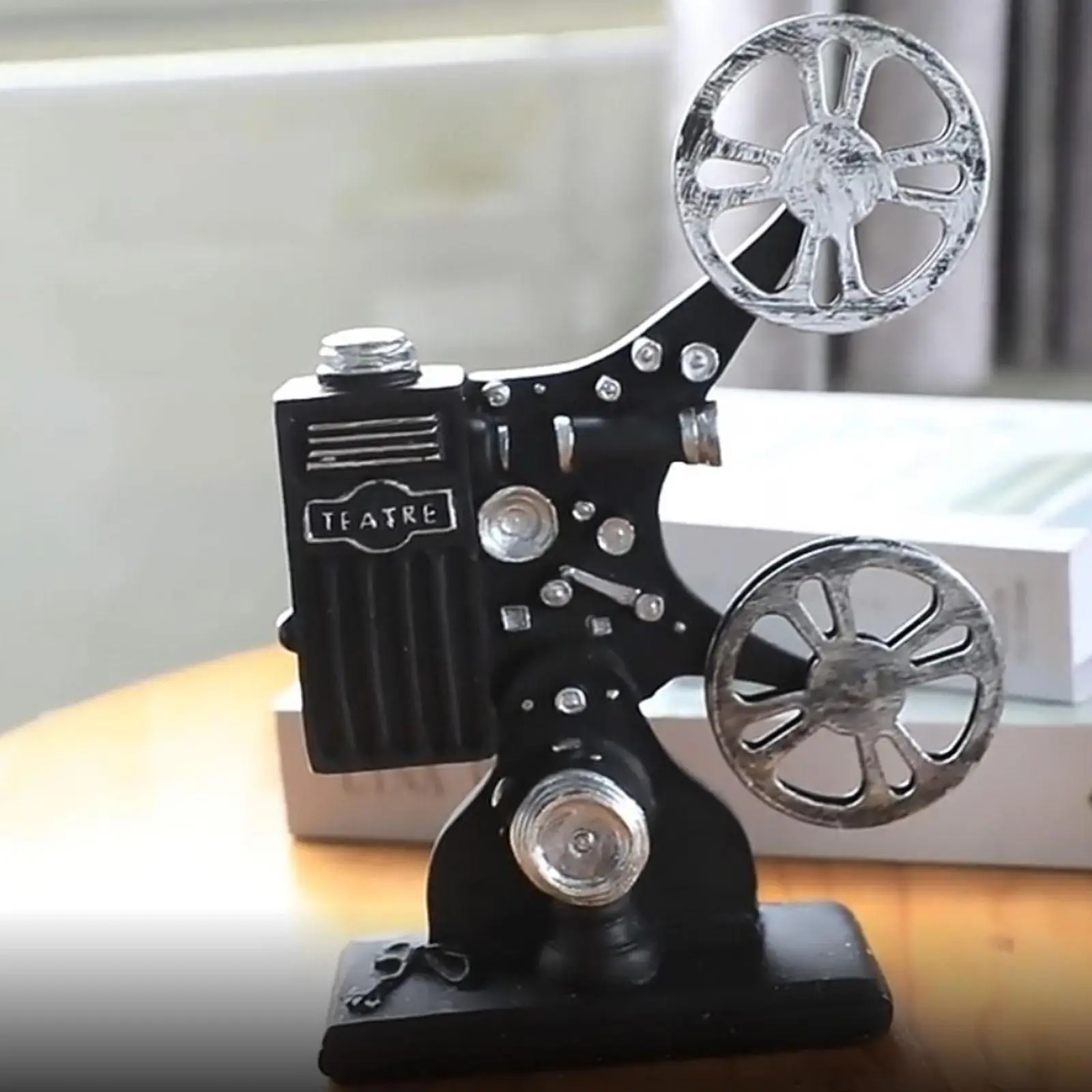 Estatueta de estatueta modelo de projetor de filme para sala de hóspedes de mesa interna