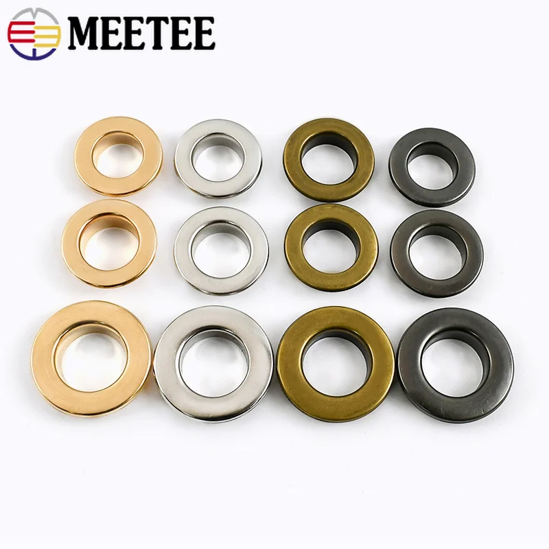 150Pcs 3.5-15mm Metal Eyelets O Ring Buckles Garment Leather Craft Bag Belt Shoes Decor Rivet Airhole Hook Sewing Hardware Parts 4