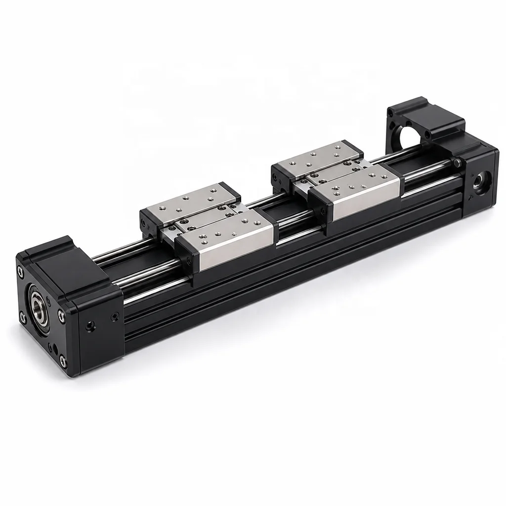 High Precision 0.05 Reciprocating Mechanical Accessory Linear Guide Actuator Motion Robot Stage Belt Drive Bearing Aluminum