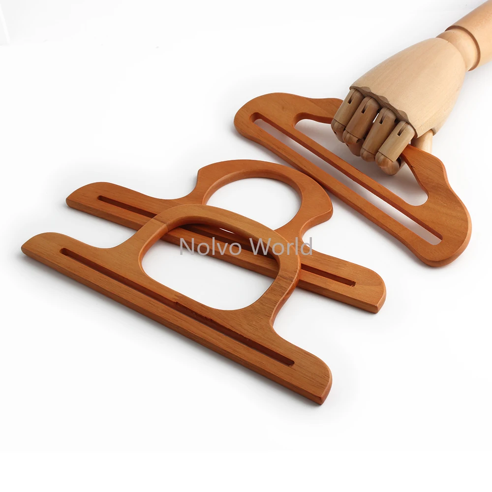 28x11cm/25x8.5cm Camel Classic Solid Wood Bags Handles For Crochet Bags Handbag Shoulder Purse Frame Sewing Brackets Accessories