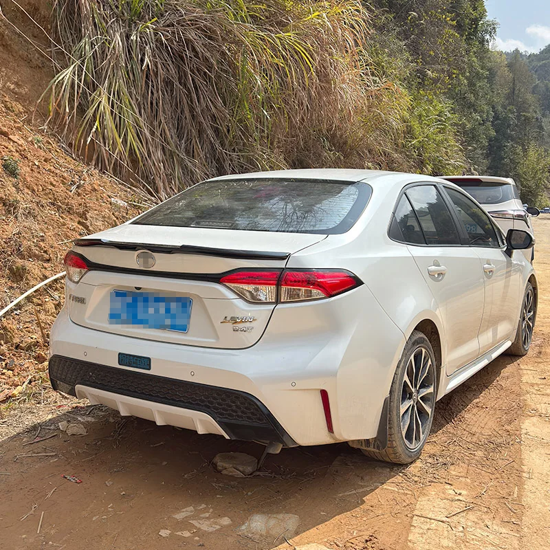 For 2019-2024 Toyota Corolla Levin Sedan Rear Trunk Lid Spoiler Wings ABS Material Car Exterior Tuning Trim Body Kit Accessories