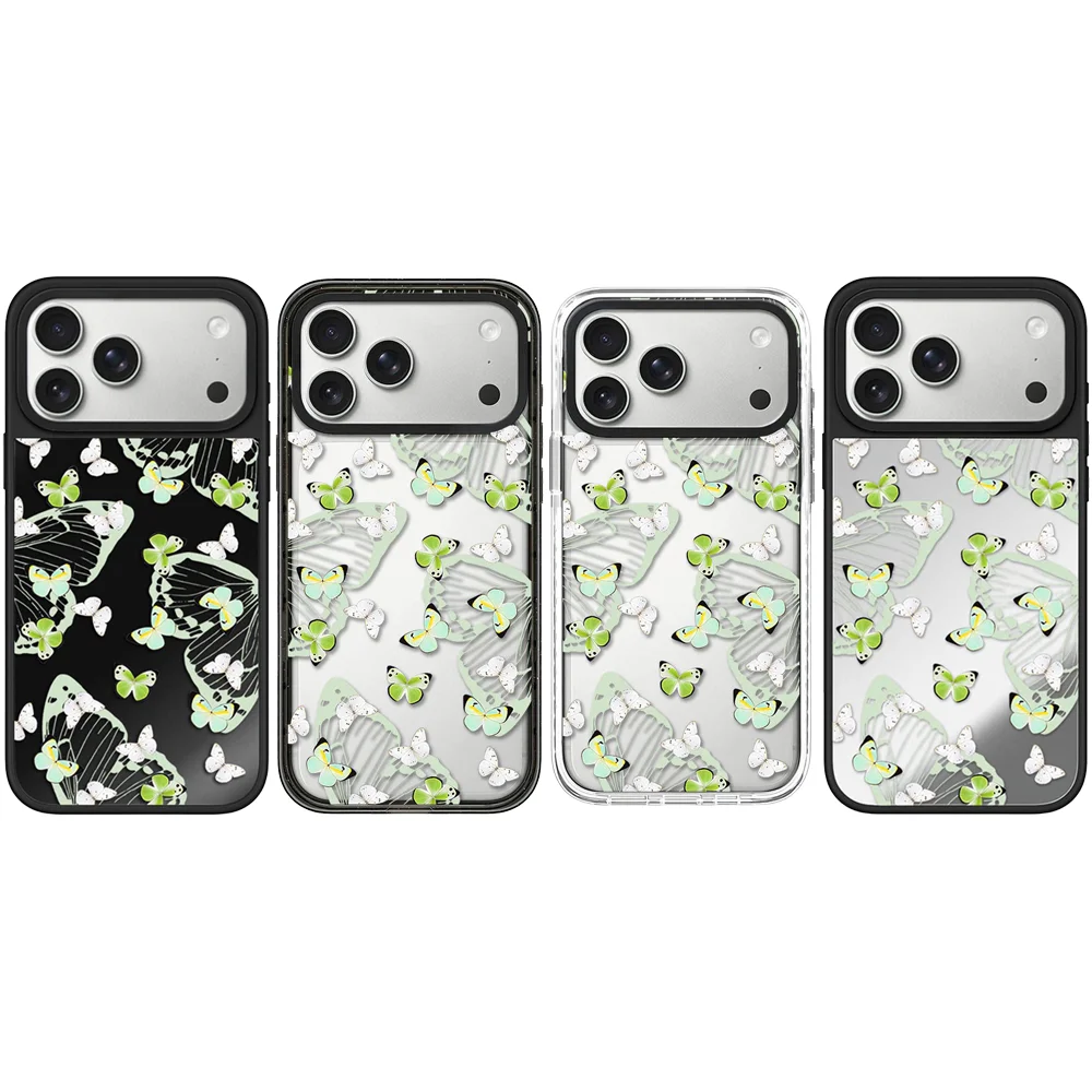 

6061714 Acrylic / Mirror Magnetic Case: Compatible with IPhone 17 16 15 14 13 12 Pro Max 17 Air