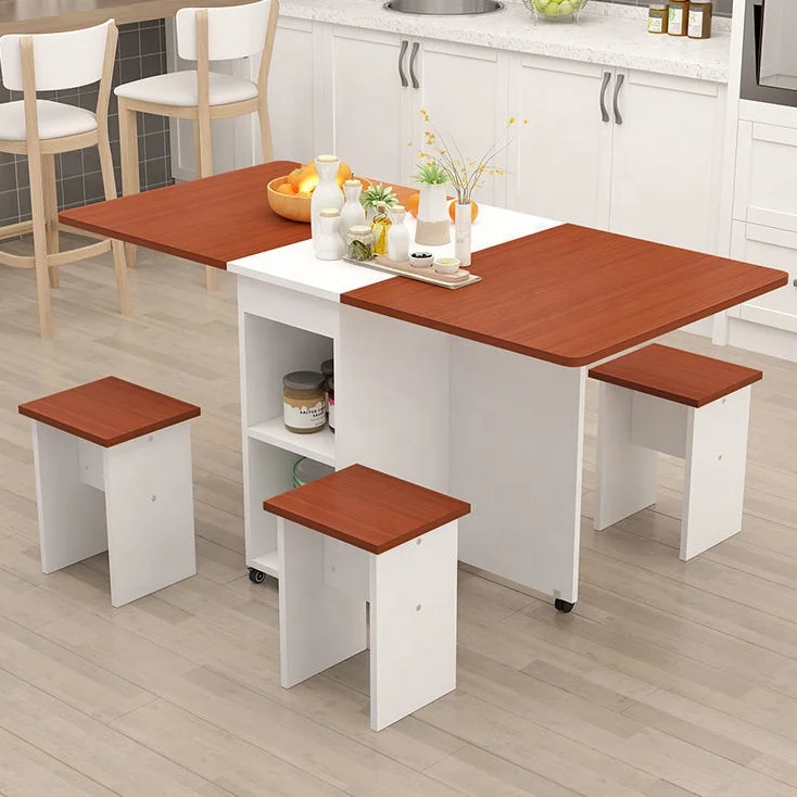 Splicing Color Retractable Size Dining
