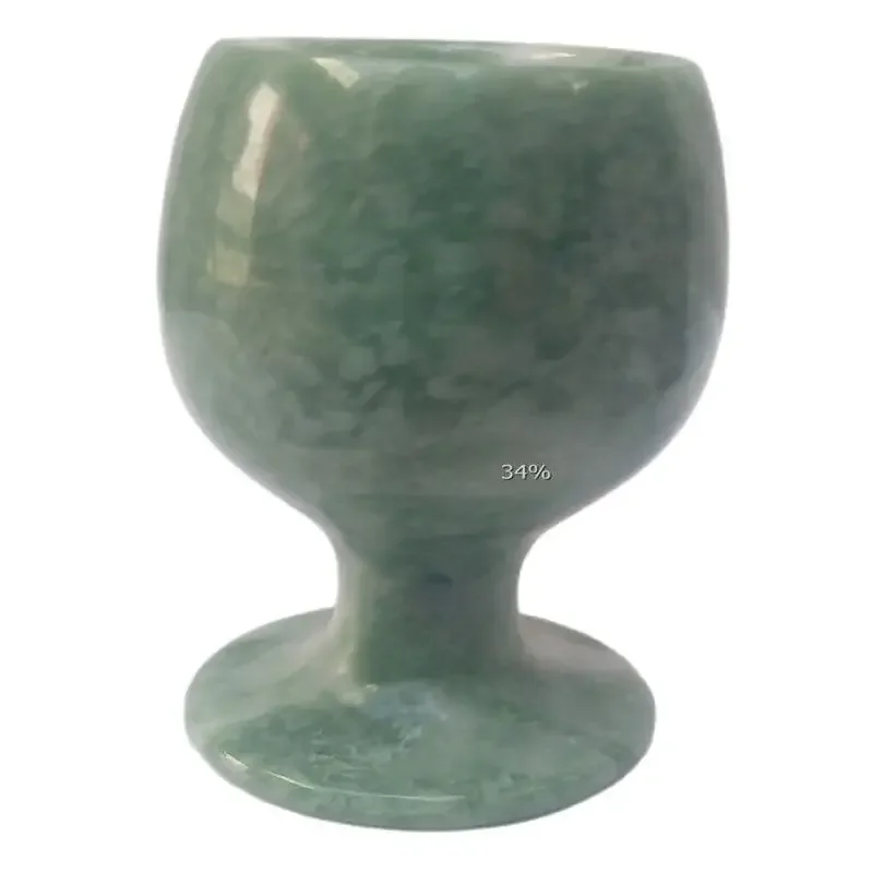 China's Old Natural Jade Statues Of Manual Sculpture Of High Foot Cup