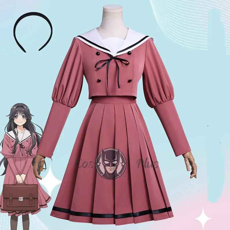 Disfraz de Cosplay de las flores fragantes con dignidad, Tops para mujeres y niñas, falda, vestido Waguri Kaoruko, uniforme escolar, conjunto de fiesta