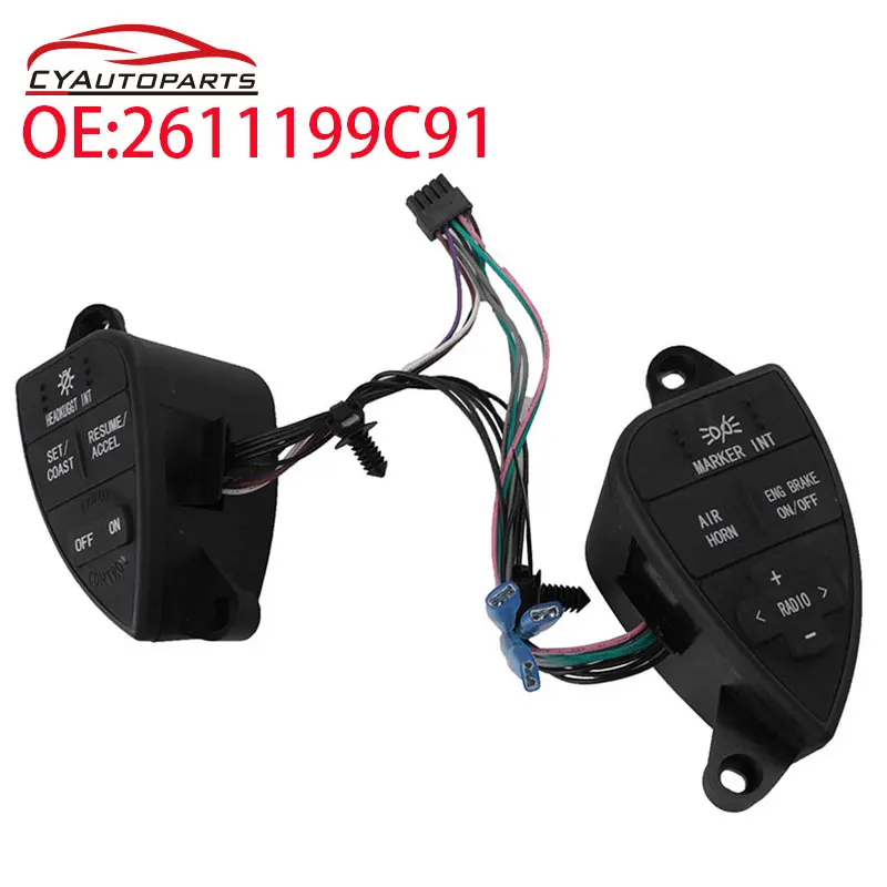 Nuevo botón de interruptor de Control de crucero del lado izquierdo del conductor para International ProStar 2007-2016 2611199 C91 901-5101 9015101