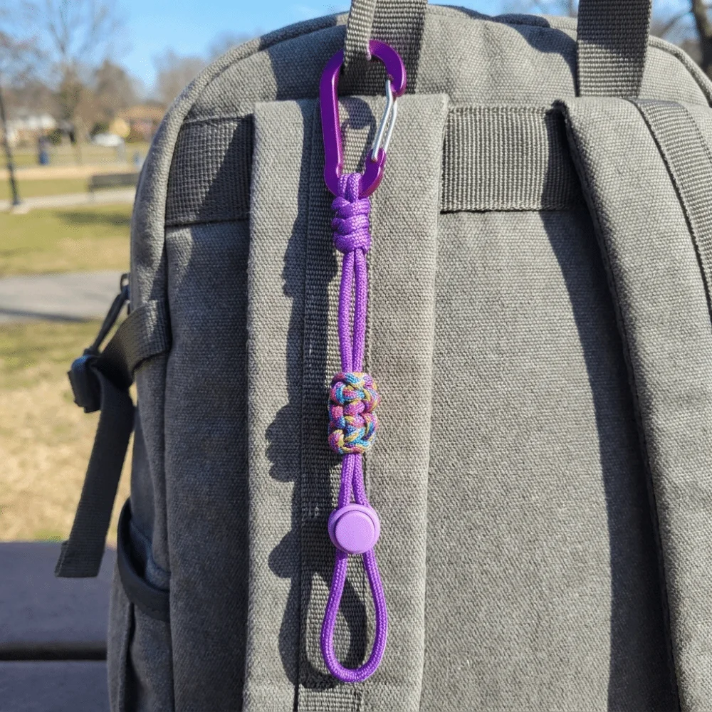 Alloy Water Bottle Lanyard Braided Rope Multicolor Beverage Lanyard Adjustable Locking Carabiner Clip Backpack Hook Travel