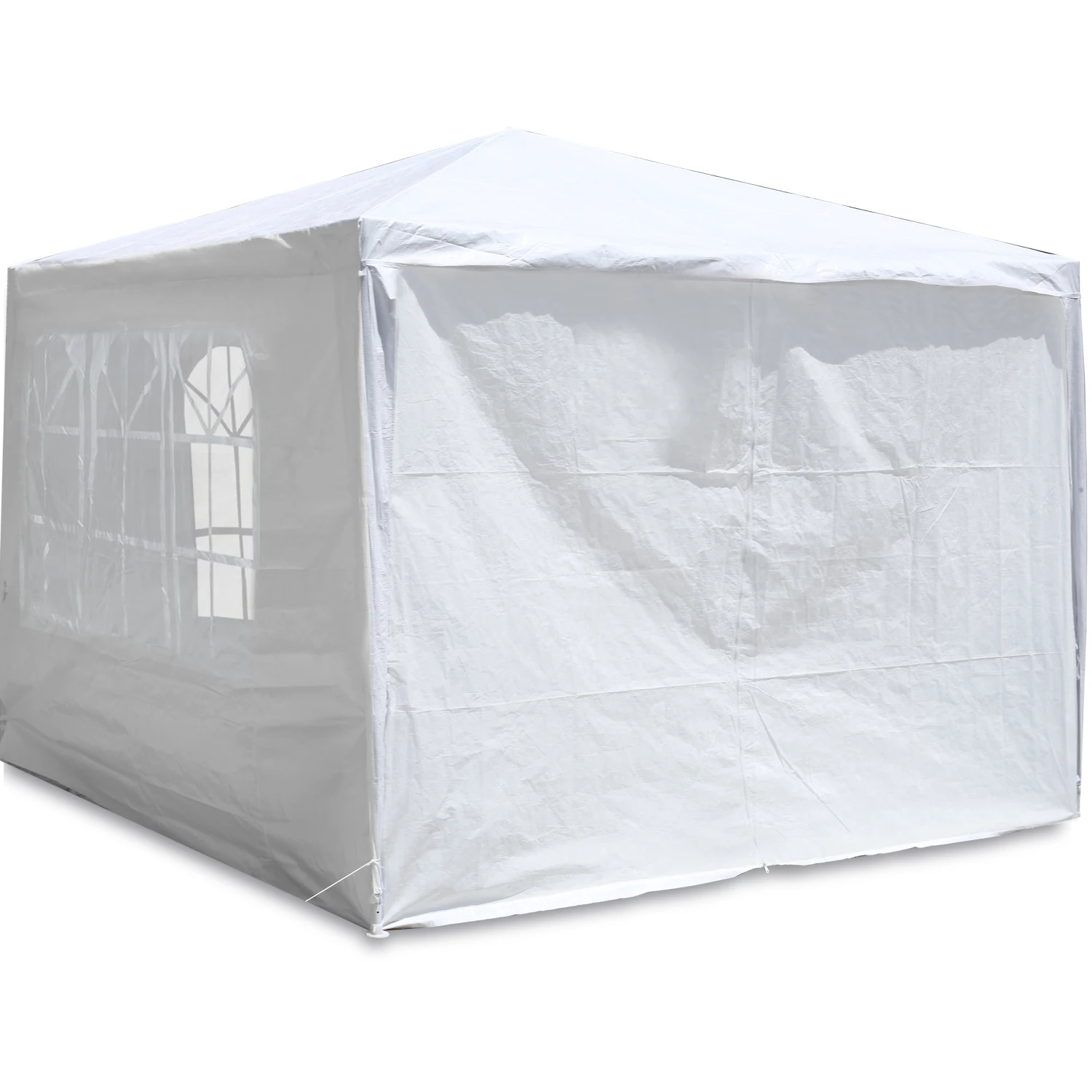 

10'x10' Party Tent Outdoor Heavy Duty Gazebo Wedding Canopy + 4 Removable Walls