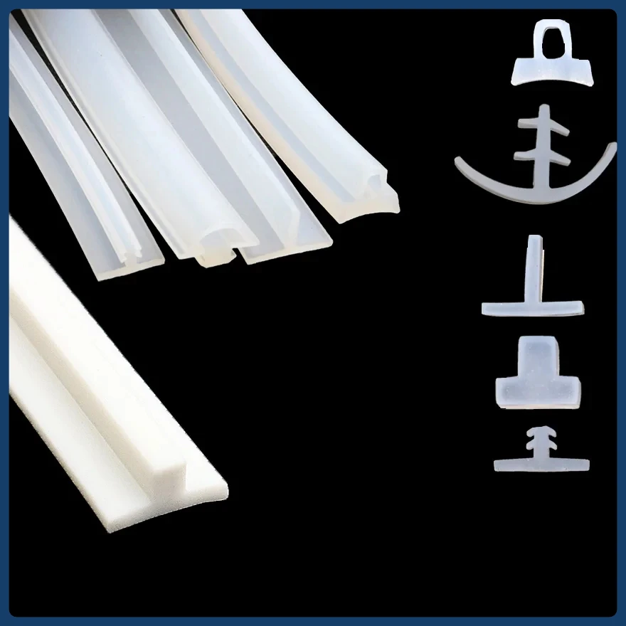 

T Shape Silicone Sealing Strip Rubber Weatherstrip Slit Strip T-type Ditch Cover Decorative Strips Waterproof Heat Resistant