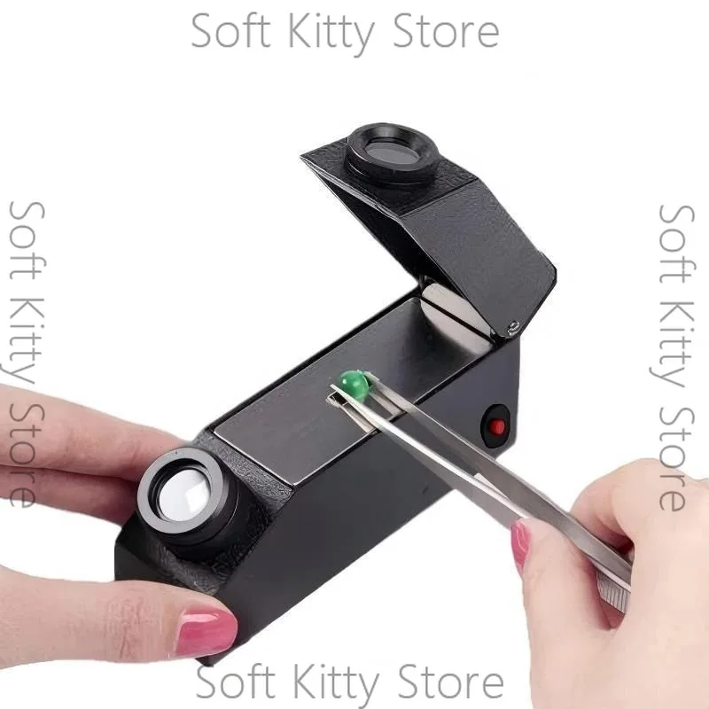 1.30 ~ 1.81 RI Gemological Refractometer Built-in LED Light Range Portable High-precision Professional Gem Testing Instrument