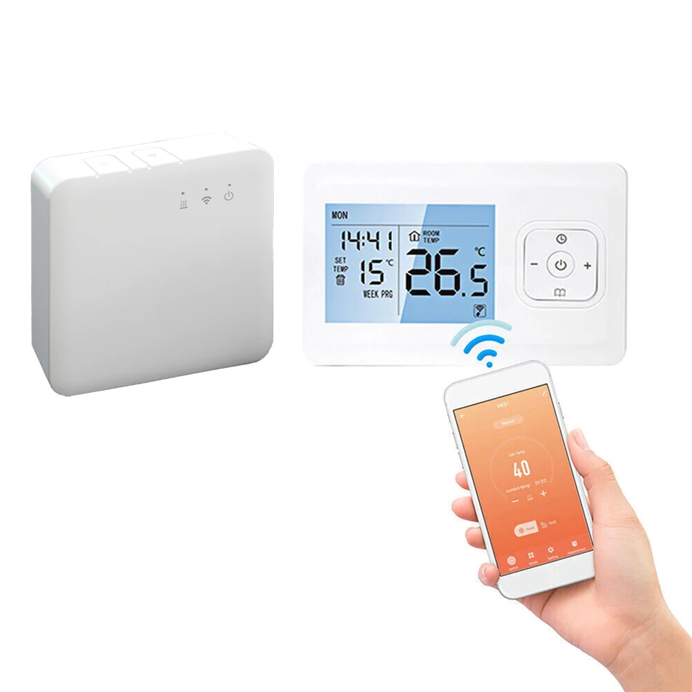 

WIFI For Smart Thermostat for Tuya App Weekly Programmable with Children Lock and Accurate Temperature Control