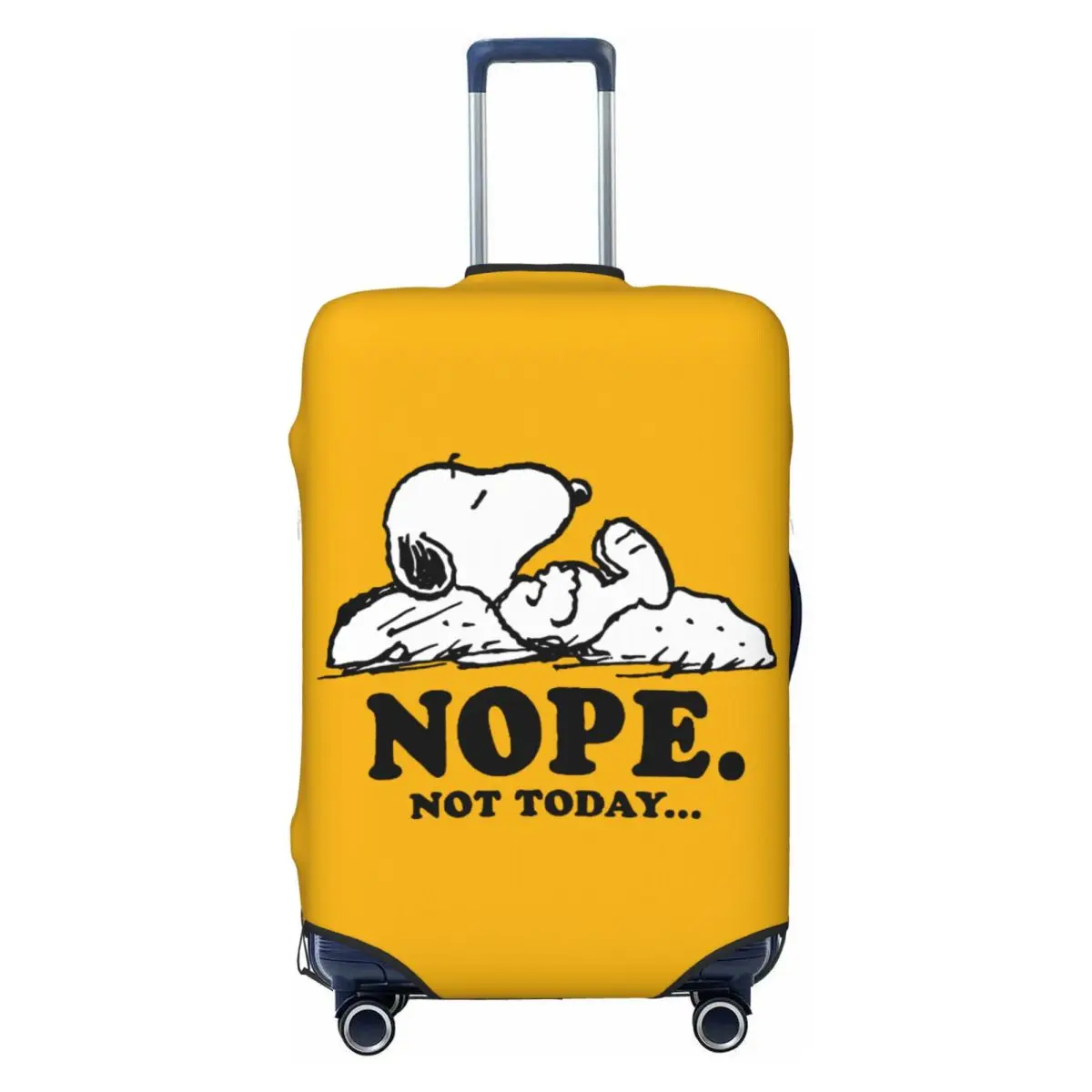 

Nope Not Today Snoopy Suitcase Cover Dust Proof Beagle Dog Luggage Covers Protector for 18-32 inch