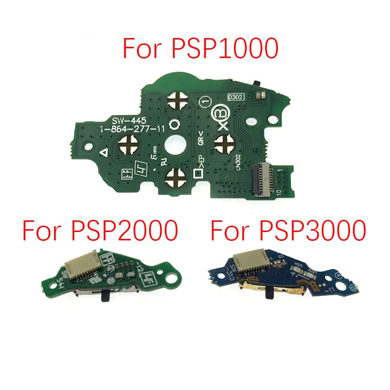 1 шт. печатная плата, кнопка включения и выключения, запасная часть для PSP 1000 2000 3000, аксессуары